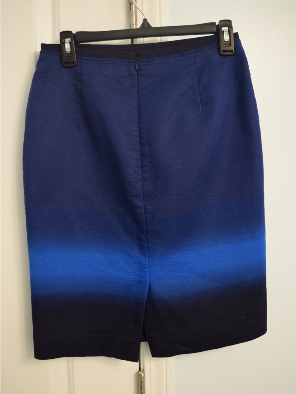 LOFT Navy Blue Pencil Skirt Knee Length Work Office Career Classic Size 2 - Picture 9 of 14